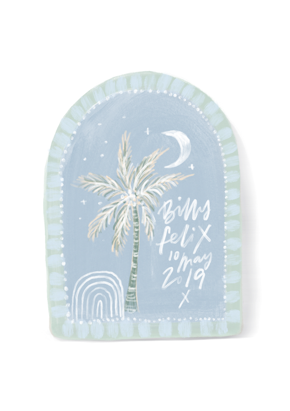 NAME PALM | custom ceramic tile